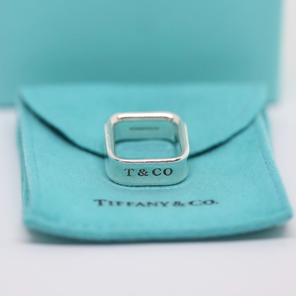 Tiffany & Co. 1837 Square Ring Size 5 - Picture 8 of 8